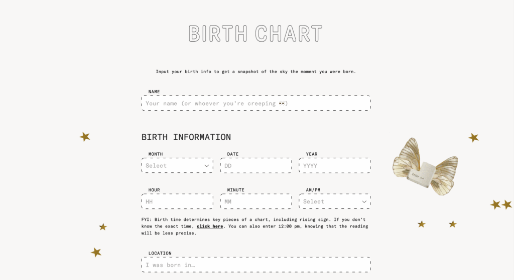 Chani geboortehoroscoop calculator
